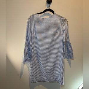 English Factory Blue and White Striped Dress